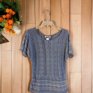 Two-One-Two 212 New York Women's Blue Sweater Sz XL Runs Small See Measurements
